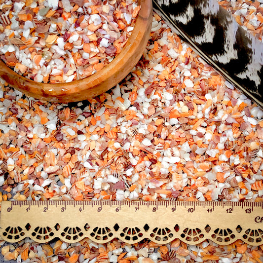 Crushed Mano de Lion Shells, Coarse Crush, Gravel Size (4mm - 2mm)