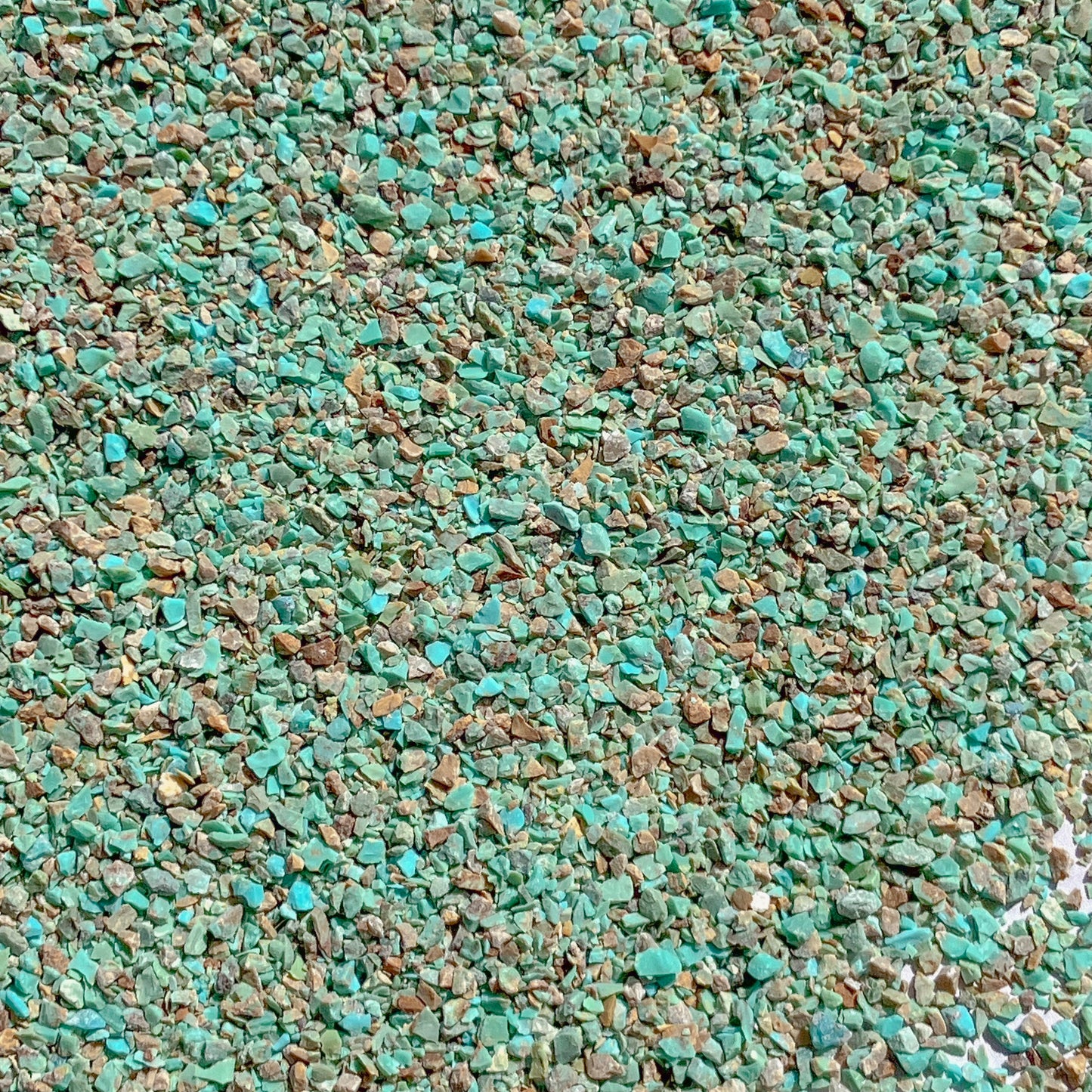 *CLOSEOUT* Crushed Sonoran Turquoise with Matrix from Mexico, 2 Ounces, Medium Crush, Sand Size (2mm - 0.25mm)