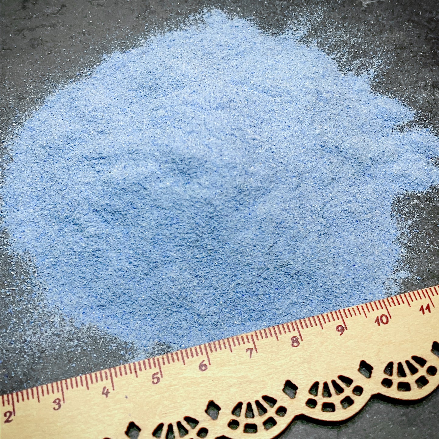 Crushed Blue Lapis Lazuli Powder (Grade AAA) from Pakistan, Fine Crush (<0.25mm) for Inlay, Metaphysical Resin Art, or Pigment Applications