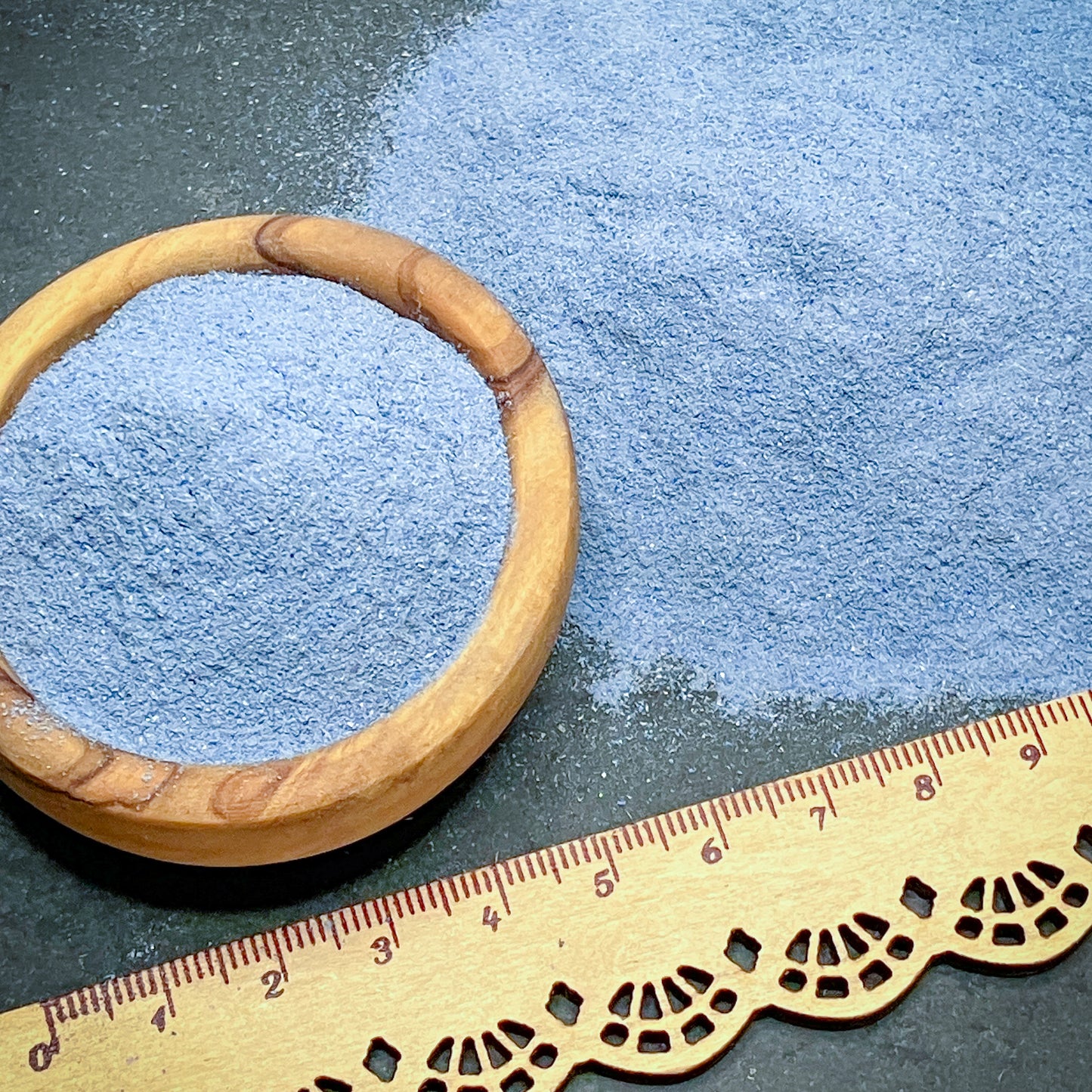 Crushed Blue Lapis Lazuli Powder (Grade AAA) from Pakistan, Fine Crush (<0.25mm) for Inlay, Metaphysical Resin Art, or Pigment Applications