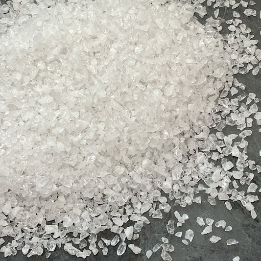 Crushed Clear Morganite (Beryl) Chips from Brazil, Small Batch, Coarse Crush (2mm-4mm) for Metaphysical & Resin Art