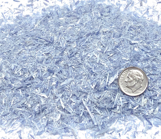 Crushed Blue Kyanite (Grade A) from Brazil, Medium Crush, Sand Size, 2mm - 0.25mm in Width, 1cm - 0.1cm in Length