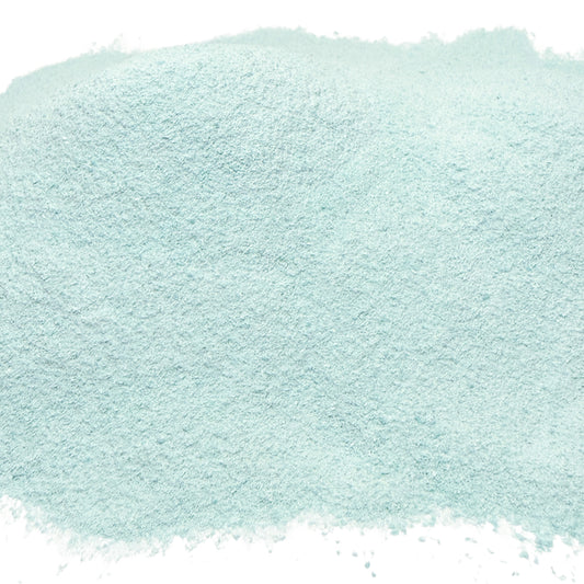 Crushed Blue-Green Turquoise Powder (Lab-Created), Fine Crush (<0.25mm)