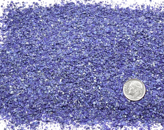 Crushed Royal Blue Lapis Lazuli (Grade AAA) from Afghanistan, Medium Crush, Sand Size, 2mm - 0.25mm