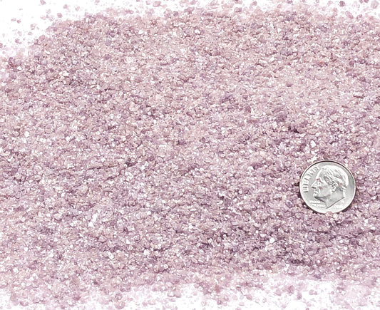Crushed Lilac Lepidolite from Brazil, Medium Crush, Sand Size, 2mm - 0.25mm