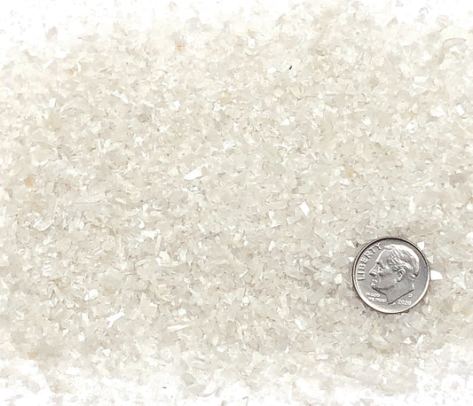 Crushed Creamy White Moonstone (Grade A) from India, Medium Crush, Sand Size, 2mm - 0.25mm