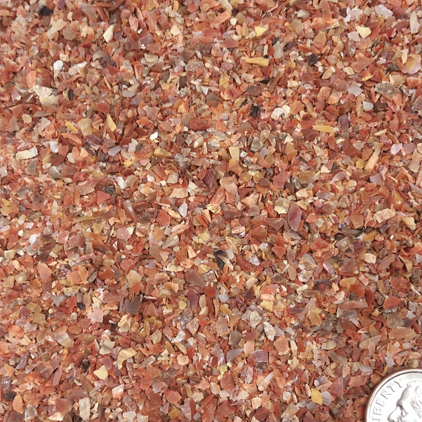 Crushed Petrified Wood from Arizona, Medium Crush, Sand Size, 2mm - 0.25mm