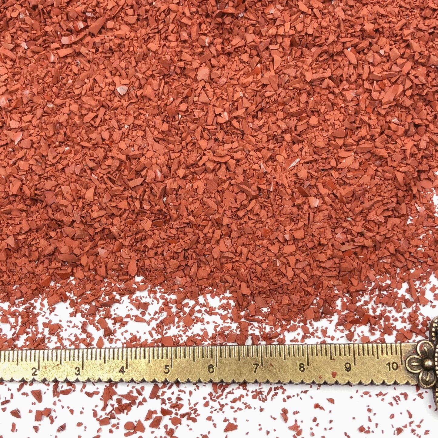 Crushed Red Jasper (Grade A) from South Africa, Medium Crush, Sand Size, 2mm - 0.25mm