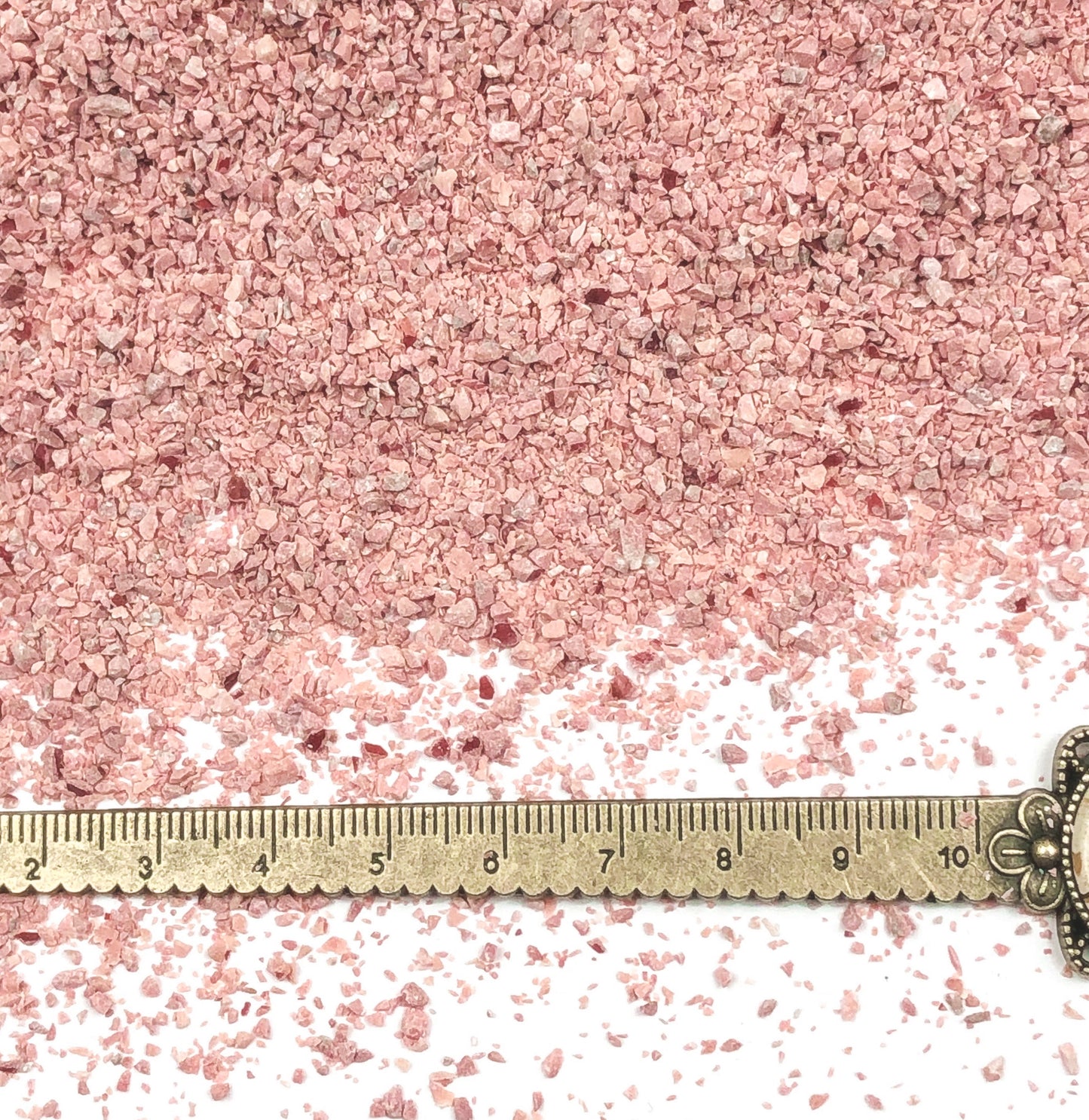 *CLOSEOUT* Crushed Dusty Rose Howlite (Dyed) from Zimbabwe, 2 Ounces, Medium Crush, Sand Size, 2mm - 0.25mm
