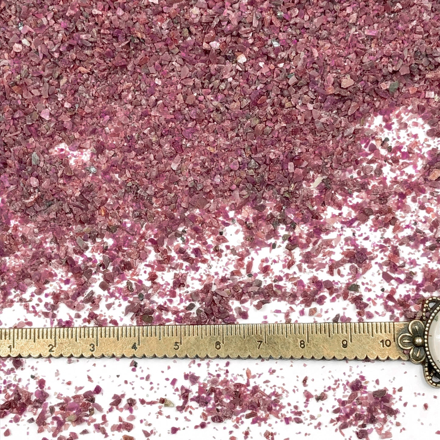 Crushed Ruby (Corundum) from India, Medium Crush, Sand Size, 2mm - 0.25mm