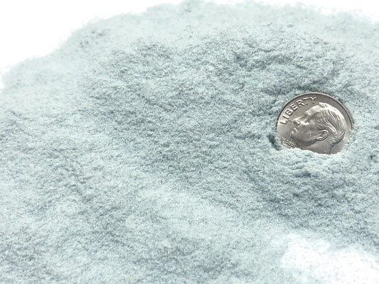 Crushed Marine Blue Apatite (Grade A) from Brazil, Fine Crush, Powder Size, <0.25mm