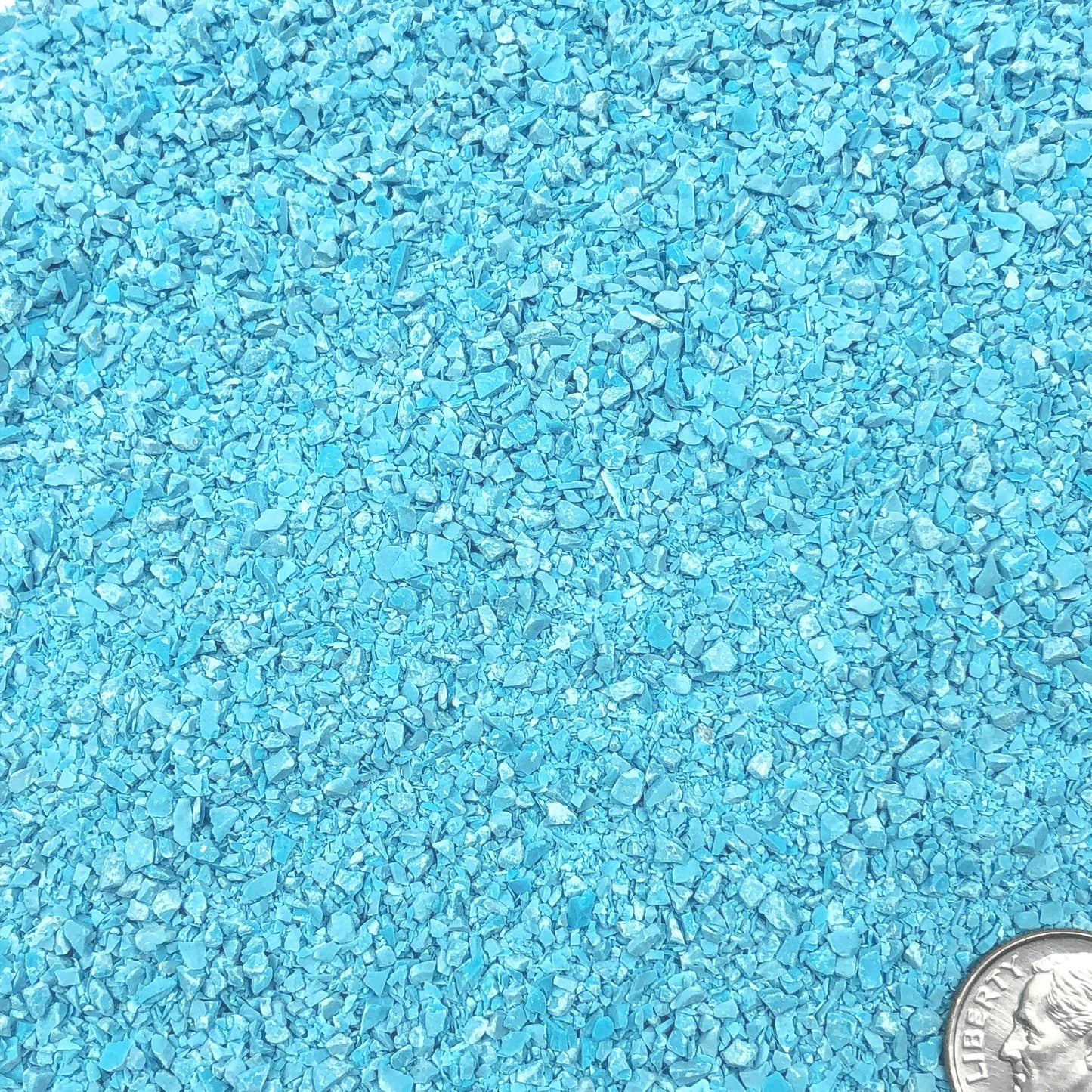 Crushed Blue Turquoise (Lab-Created), Medium Crush, Sand Size, 2mm - 0.25mm