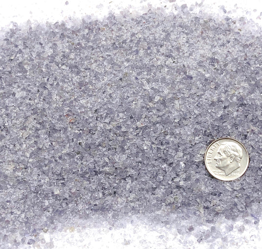 Crushed Indigo Iolite (Cordierite) from India, Medium Crush, Sand Size, 2mm - 0.25mm
