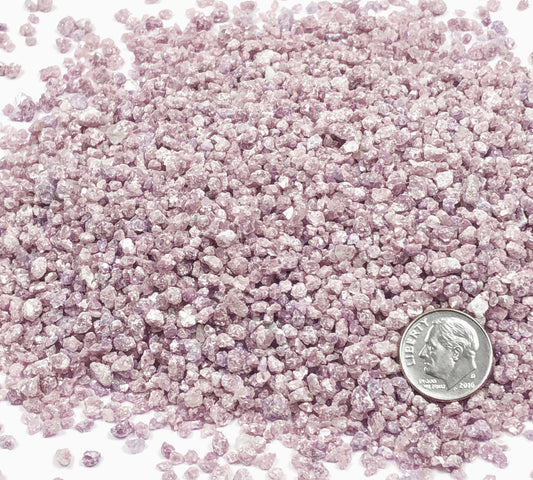 Crushed Lilac Lepidolite From Brazil, Coarse Crush, Gravel Size, 4mm - 2mm