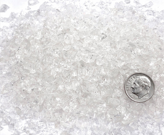 Crushed Clear Quartz (Rock Crystal) from Brazil, Coarse Crush, Gravel Size, 4mm - 2mm